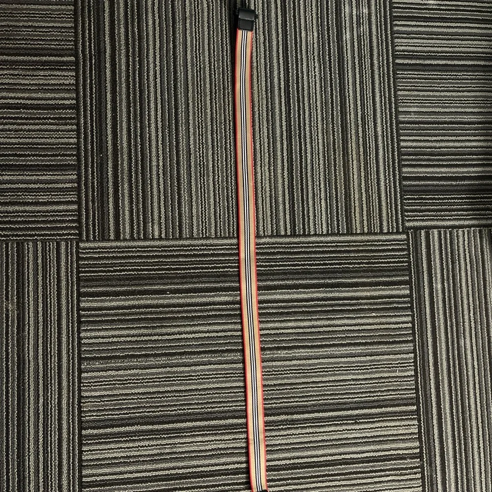 Burberry Kids Belt in Red, Black, and Cream